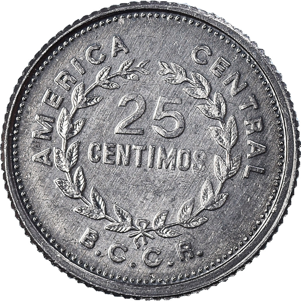 Moneda, Costa Rica, 25 Centimos, 1989