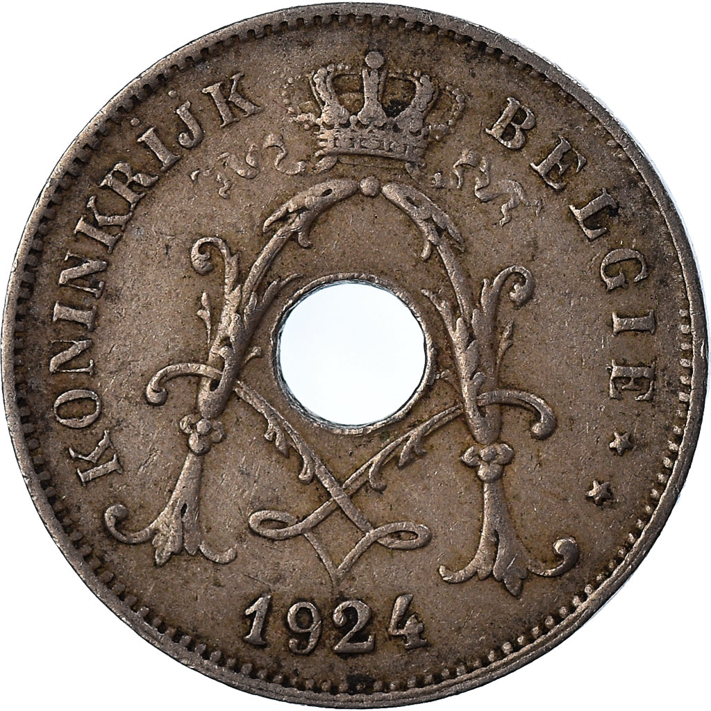Munten, België, 10 Centimes, 1924