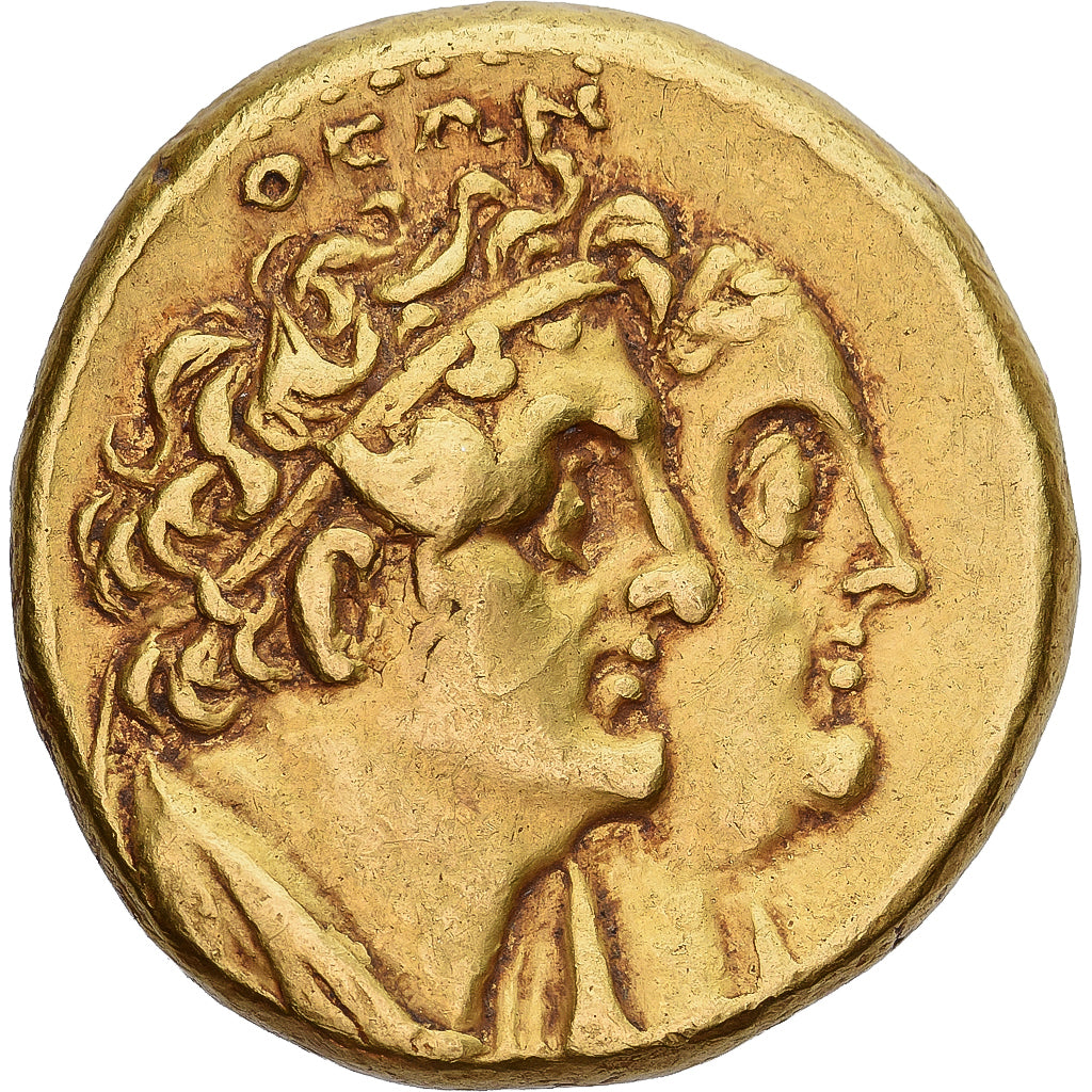 Ptolemy II Philadelphos, 1/2 mnaieion, ca. 270/65-261/0 BC, Alexandria, Oro