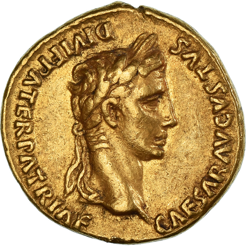 Auguste, Aureus, 2 BC-4 AD, Lyon - Lugdunum, Oro, MBC, RIC:I-206