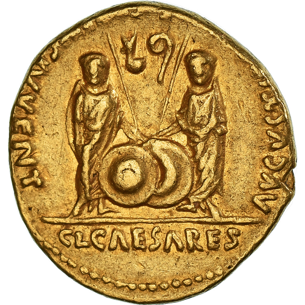 Auguste, Aureus, 2 BC-4 AD, Lyon - Lugdunum, Oro, MBC, RIC:I-206