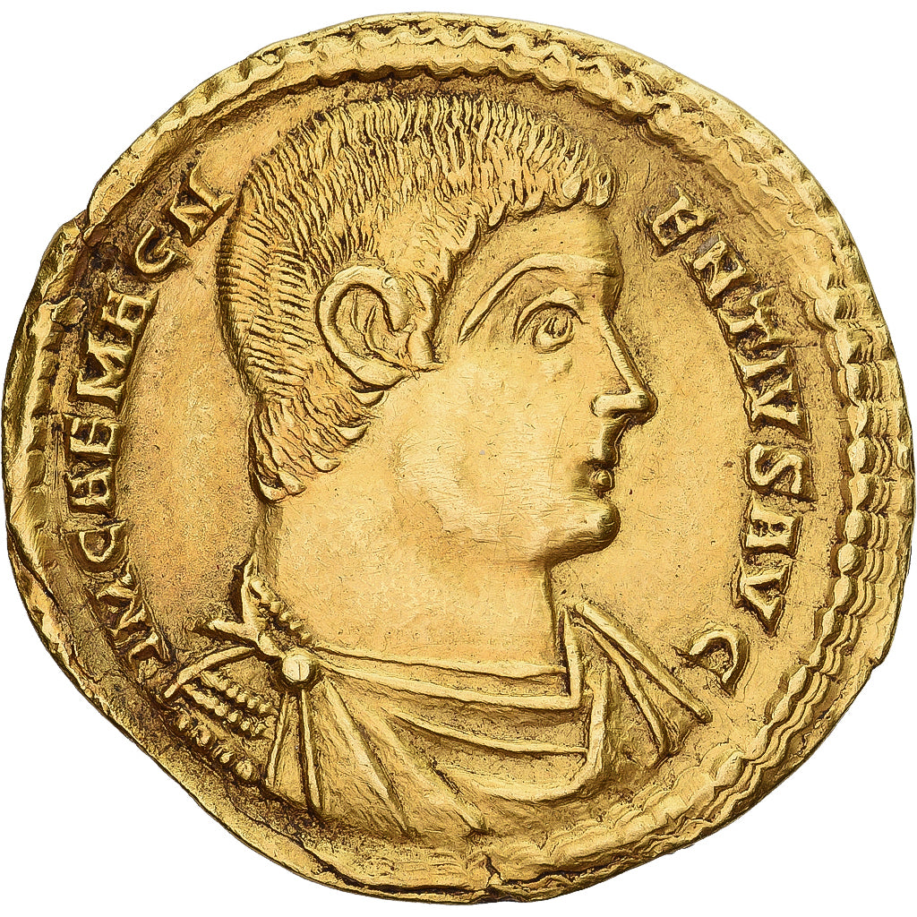 Magnentius, Solidus, 350-353, Treveri, Or, SUP, RIC:VIII 247