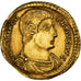 Magnentius, Solidus, 350-353, Treveri, Dourado, AU(55-58), RIC:VIII 247