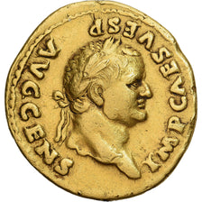 Vespasien, Aureus, 73, Rome, Regravé, Or, TB+, RIC:II-549