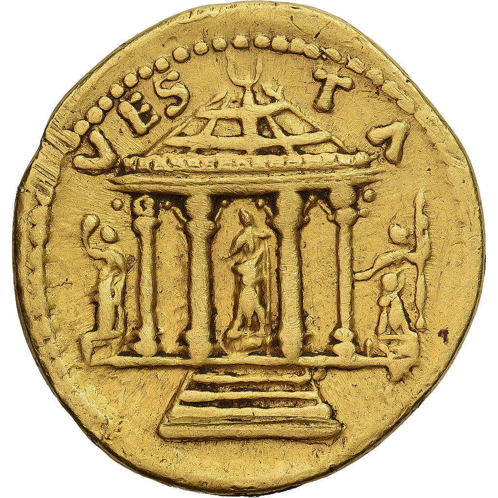 Vespasien, Aureus, 73, Rome, Regravé, Or, TB+, RIC:II-549