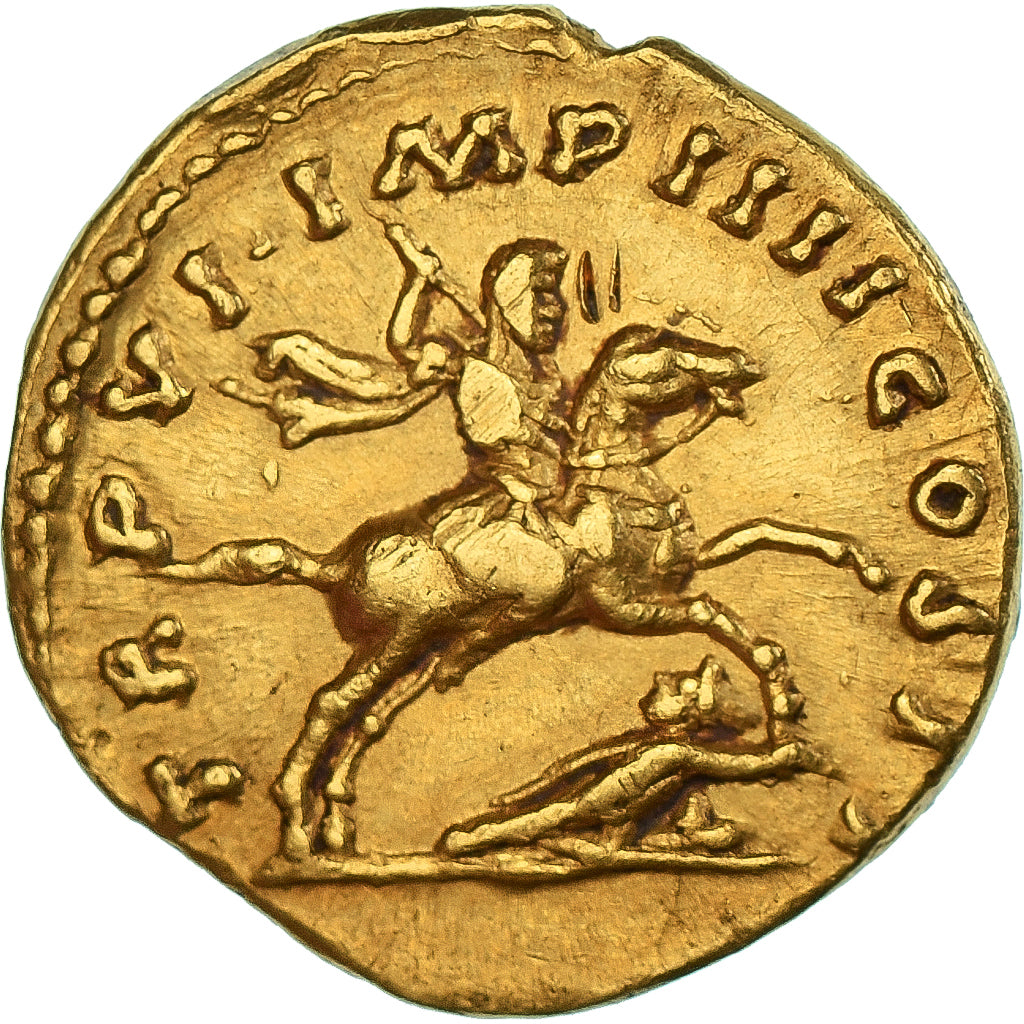 Lucius Verus, Aureus, 166, Rome, Gold, SS, RIC:III-567