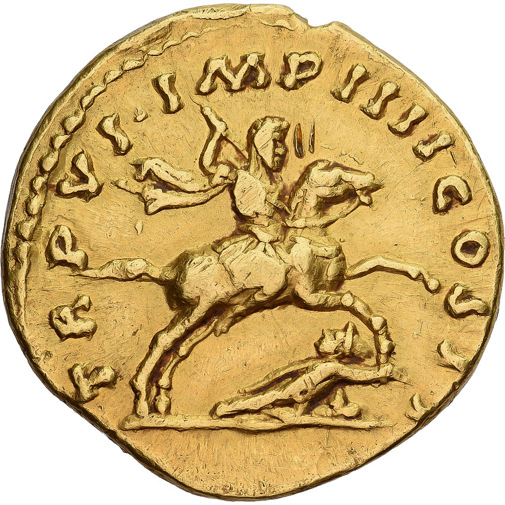 Lucius Verus, Aureus, 166, Rome, Gold, EF(40-45), RIC:III-567