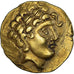 Helvetii, 1/4 Stater, 2nd-1st century BC, Horgen type, Gold, SS+