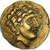 Helvetii, 1/4 Stater, 2nd-1st century BC, Horgen type, Gold, AU(50-53)