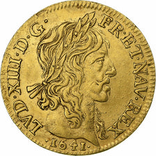 France, Louis XIII, Louis d'Or, 1641, Paris, Gold, AU(50-53), Gadoury:58