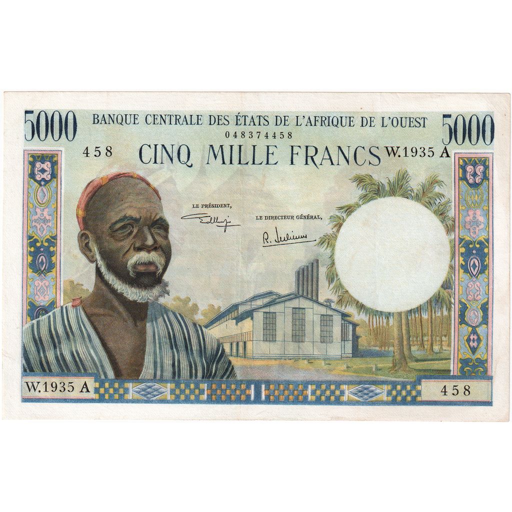 Estados del África Occidental, 5000 Francs, SC