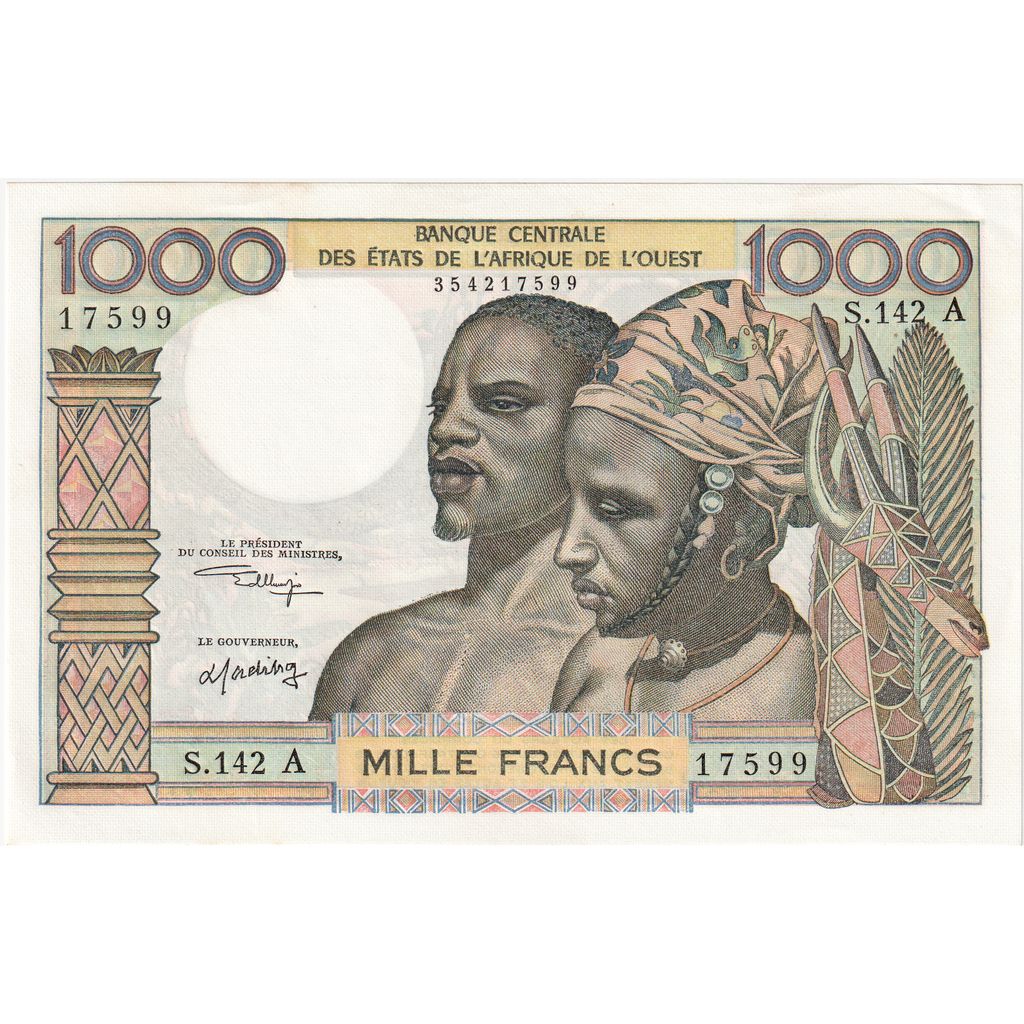 Stati dell'Africa occidentale, 1000 Francs, FDS