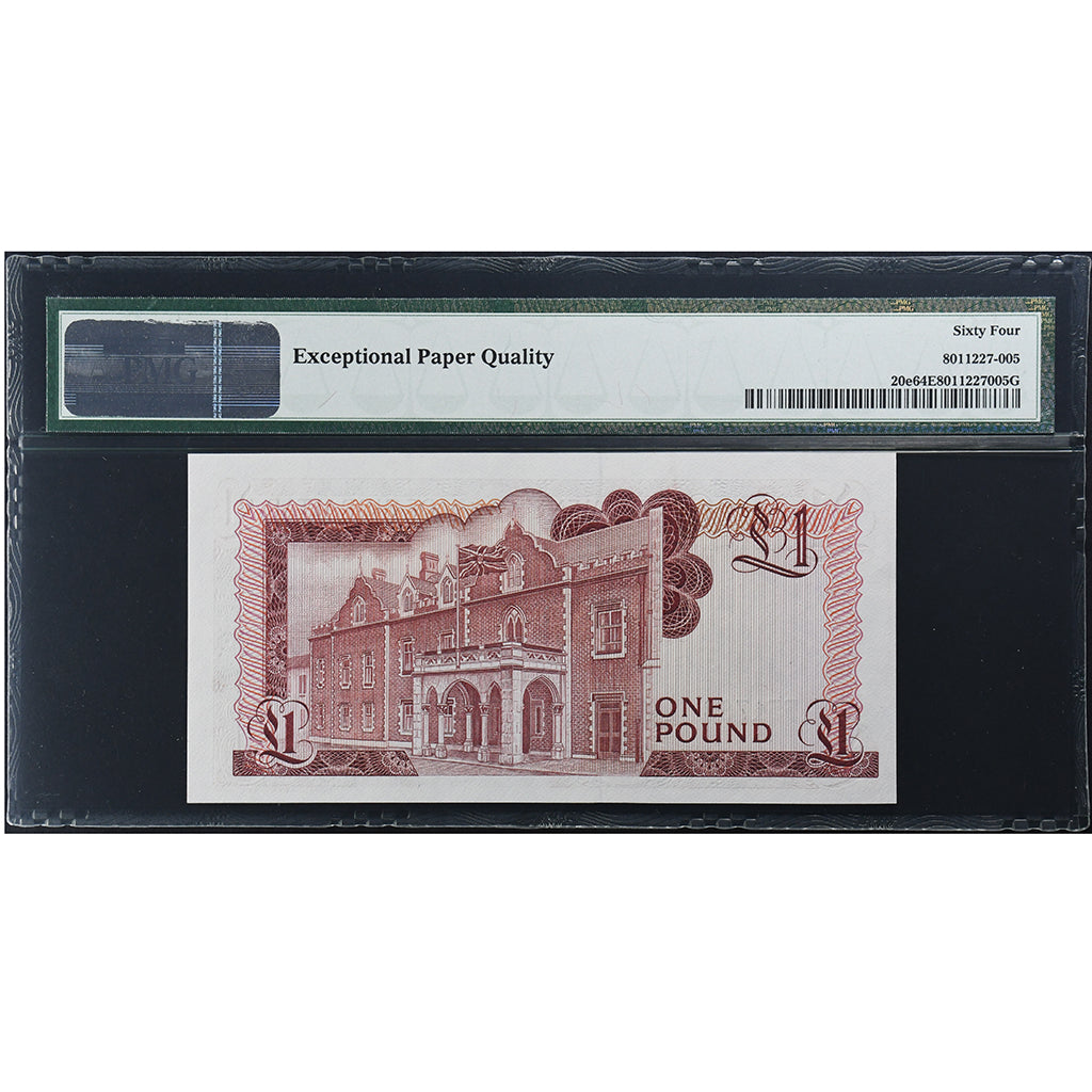 Gibraltar, 1 Pound, 1988-08-04, UNC 64 EPQ, PMG