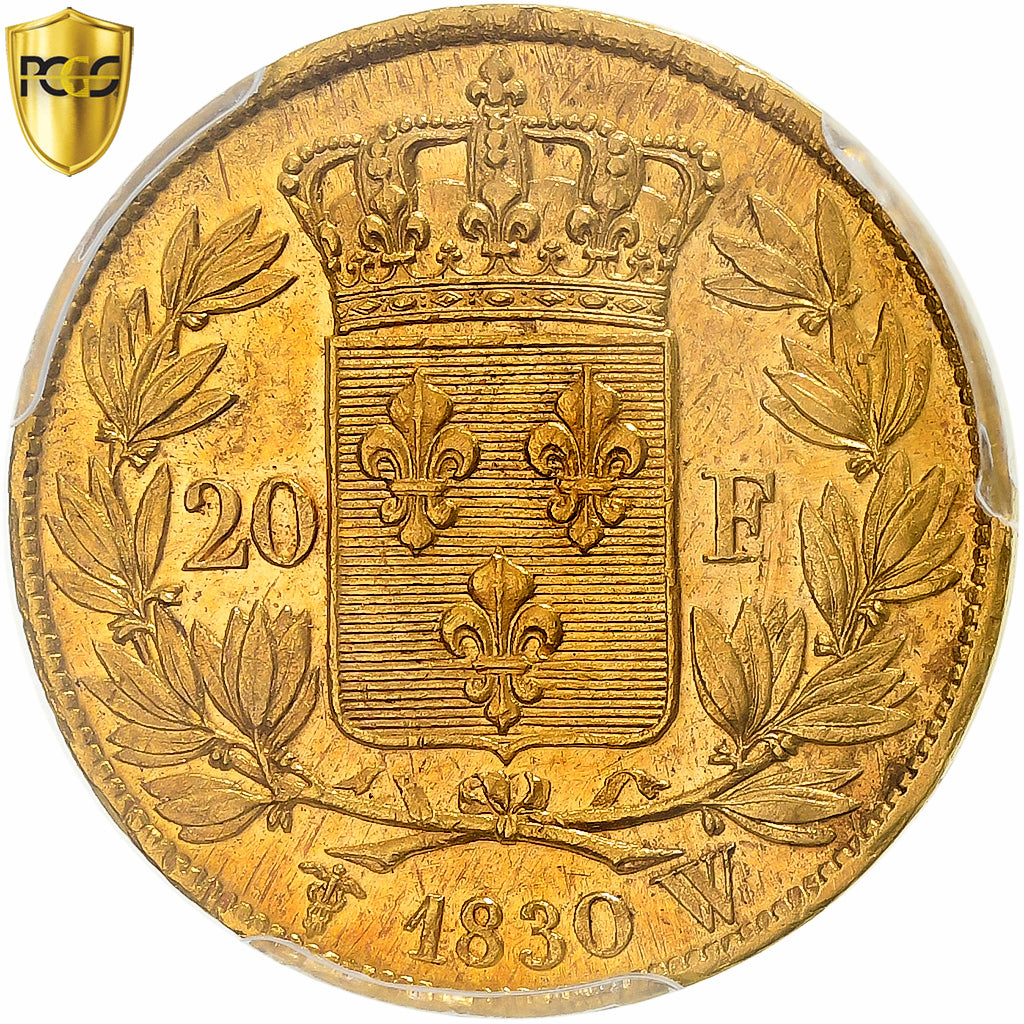 Frankrijk, Charles X, 20 Francs, 1830, Lille, TOP POP, Goud, AU58, Gadoury:1029
