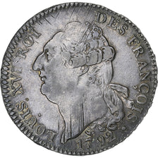 Frankrijk, Louis XVI, Ecu de 6 Livres, 1792 / AN 4, Montpellier, Zilver, ZF