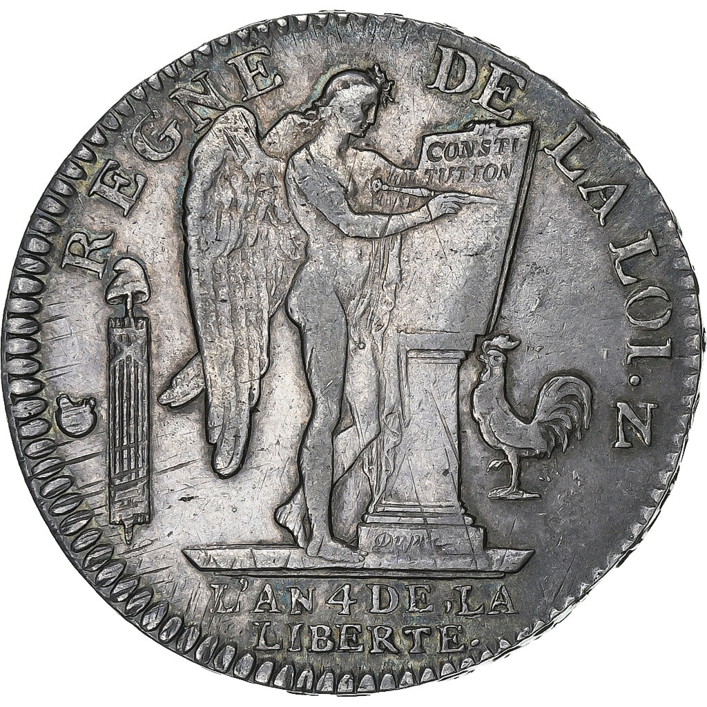 Frankrijk, Louis XVI, Ecu de 6 Livres, 1792 / AN 4, Montpellier, Zilver, ZF