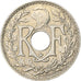 France, 5 Centimes, Lindauer, .1938., Paris, Star, Nickel Silver, MS(60-62)