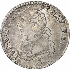 Frankreich, Louis XVI, 1/10 Ecu, 1790, Bayonne, Rare, Silber, S+, Gadoury:353b