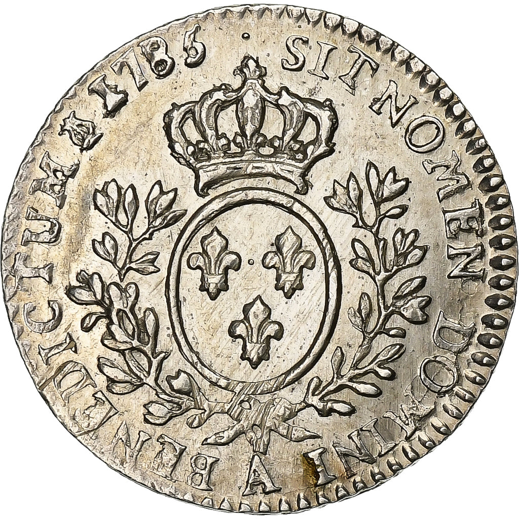 France, Louis XVI, 1/10 Écu aux branches d'olivier, 1785, Paris, Argent, SUP