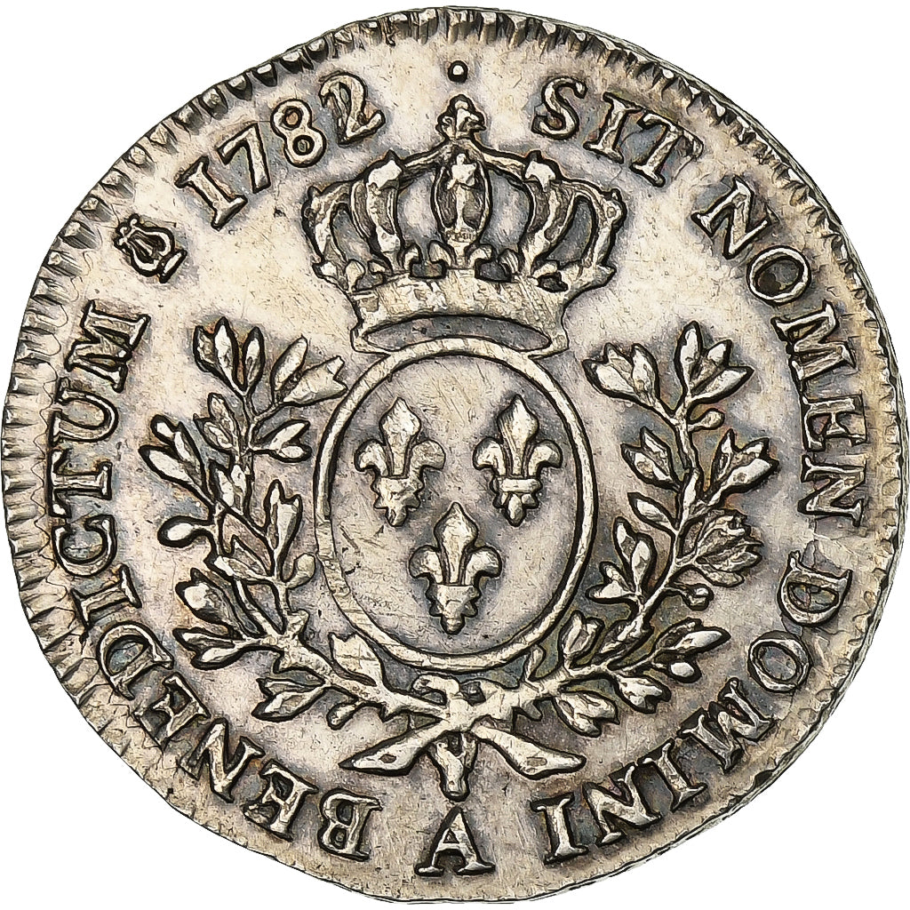 Francja, Louis XVI, 1/5 Écu aux branches d'olivier, 1782, Paris, Srebro