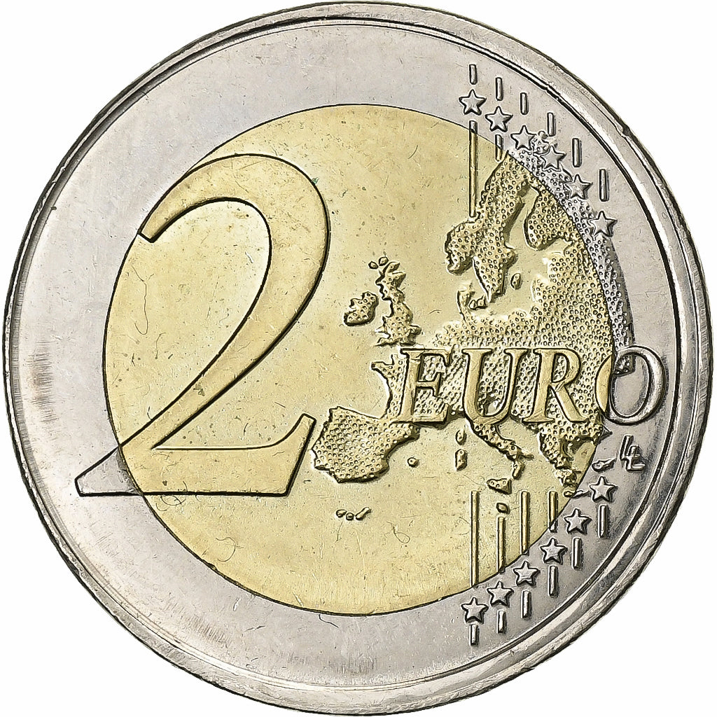 France, 2 Euro, erreu frappe semi hors virole, 2019, Pessac, Bimétallique, SUP+