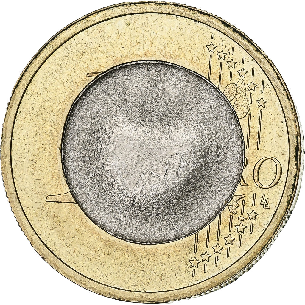Duitsland, 1 Euro, error split core, 2004, Munich, Bi-Metallic, PR