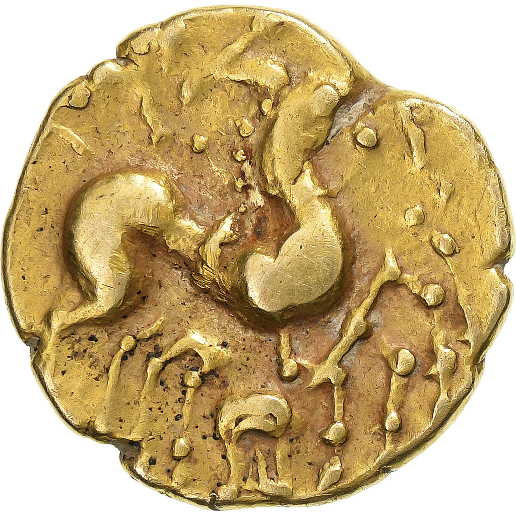 Carnutes, Statère à la lyre, 2nd-1st century BC, Gold, EF(40-45)