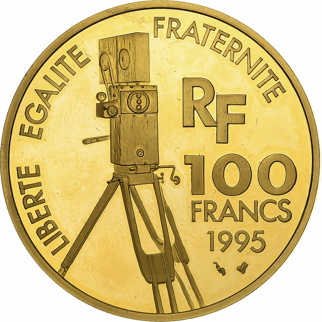 Francia, 100 Francs, Charlie Chaplin, Centenaire du Cinéma, 1995, MDP, FS, Oro
