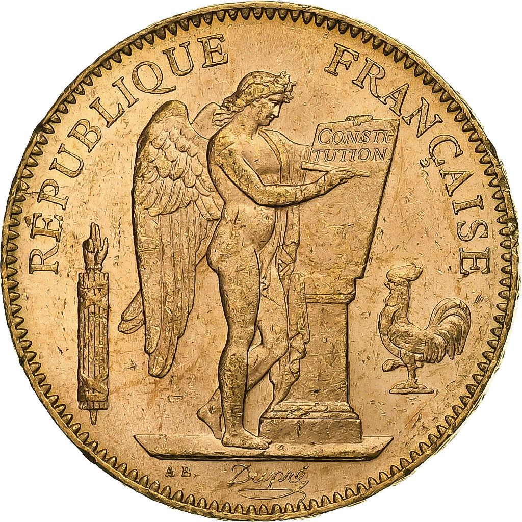 France, 50 Francs, Génie, 1904, Paris, Or, SUP+