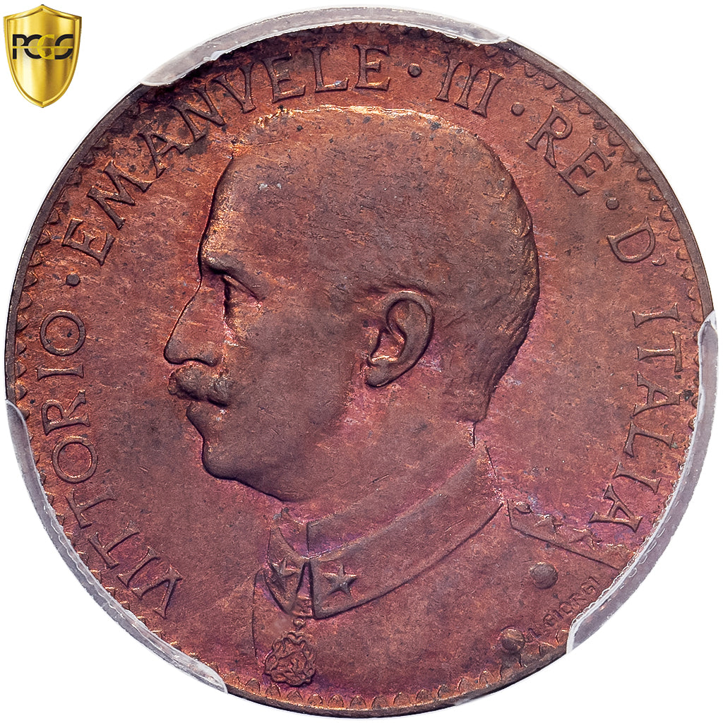 SOMALILÂNDIA ITALIANA, Vittorio Emanuele III, Besa, 1913, Rome, Bronze, PCGS