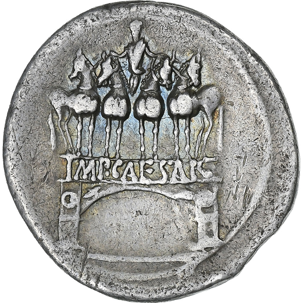 Octavian, Denarius, 29-27 BC, Uncertain mint in Italy, Srebro, VF(30-35)