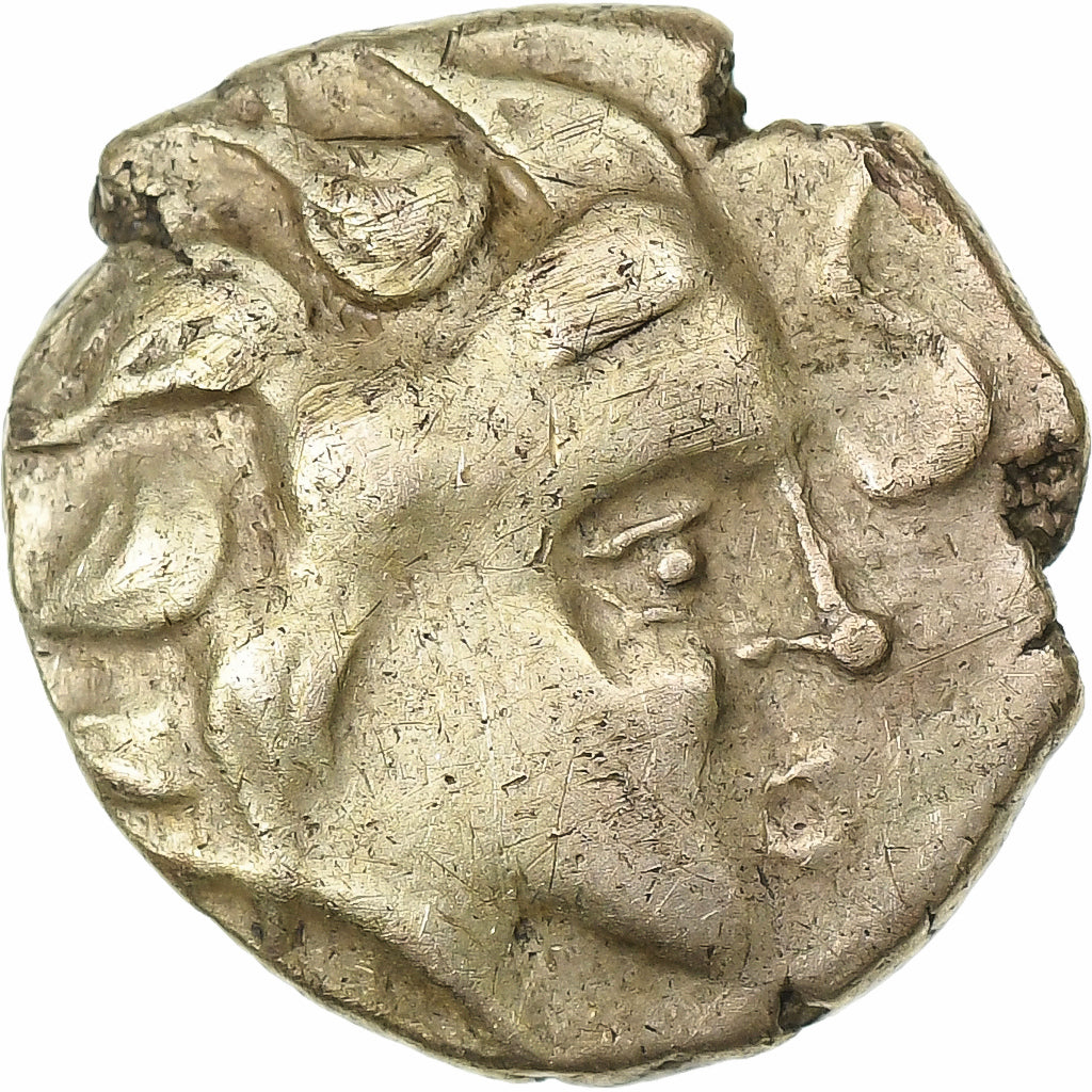 Namnetes, Veneti, 1/4 Statère à l'hippophore, 2nd-1st century BC, Elettro, BB