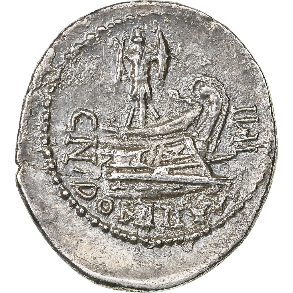 Domitia, Denarius, 41 BC, Rome, Plata, MBC+, Crawford:519/2