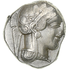 Attica, Tetradrachm, ca. 454-404 BC, Athens, Plata, MBC, SNG-Cop:31, HGC:4-1597