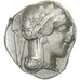 Attica, Tetradrachm, ca. 454-404 BC, Athens, Plata, MBC, SNG-Cop:31, HGC:4-1597