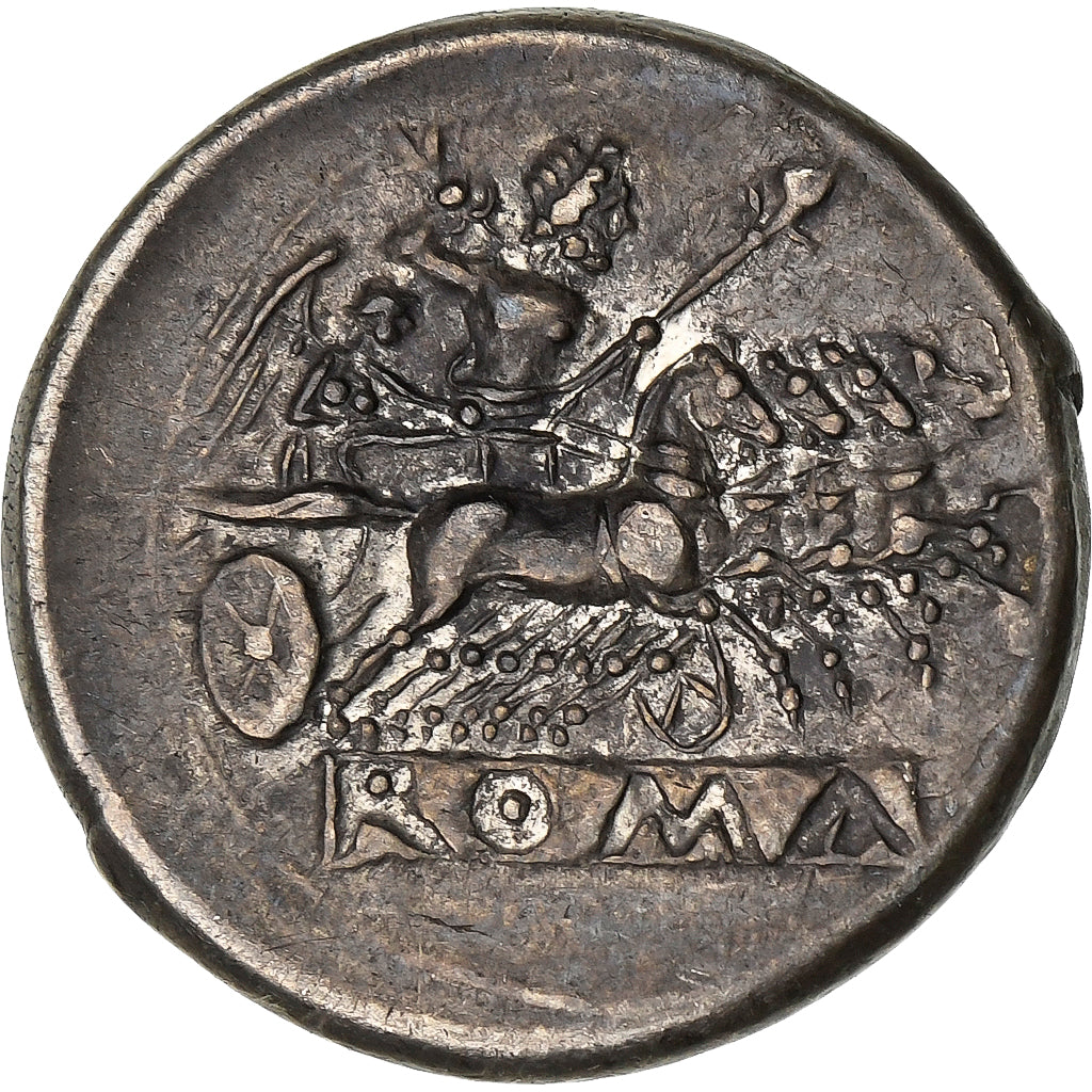 Anonyme, Didrachm/Quadrigatus, 225-212 BC, Zilver, ZF+, Crawford:30/1