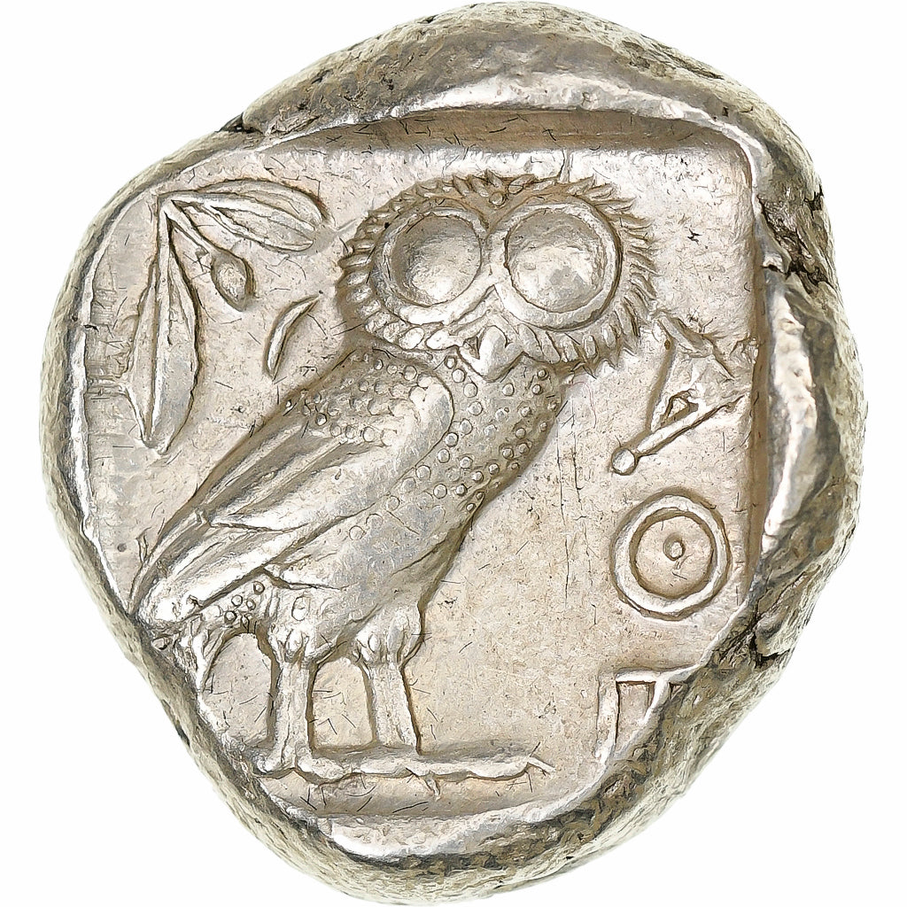 Ática, Tetradrachm, ca. 454-404 BC, Athens, Prata, AU(50-53), SNG-Cop:31-40