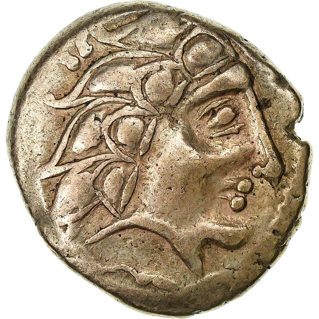 Pictones, Santones, Statère à la main, 1st century BC, Eletro, EF(40-45)