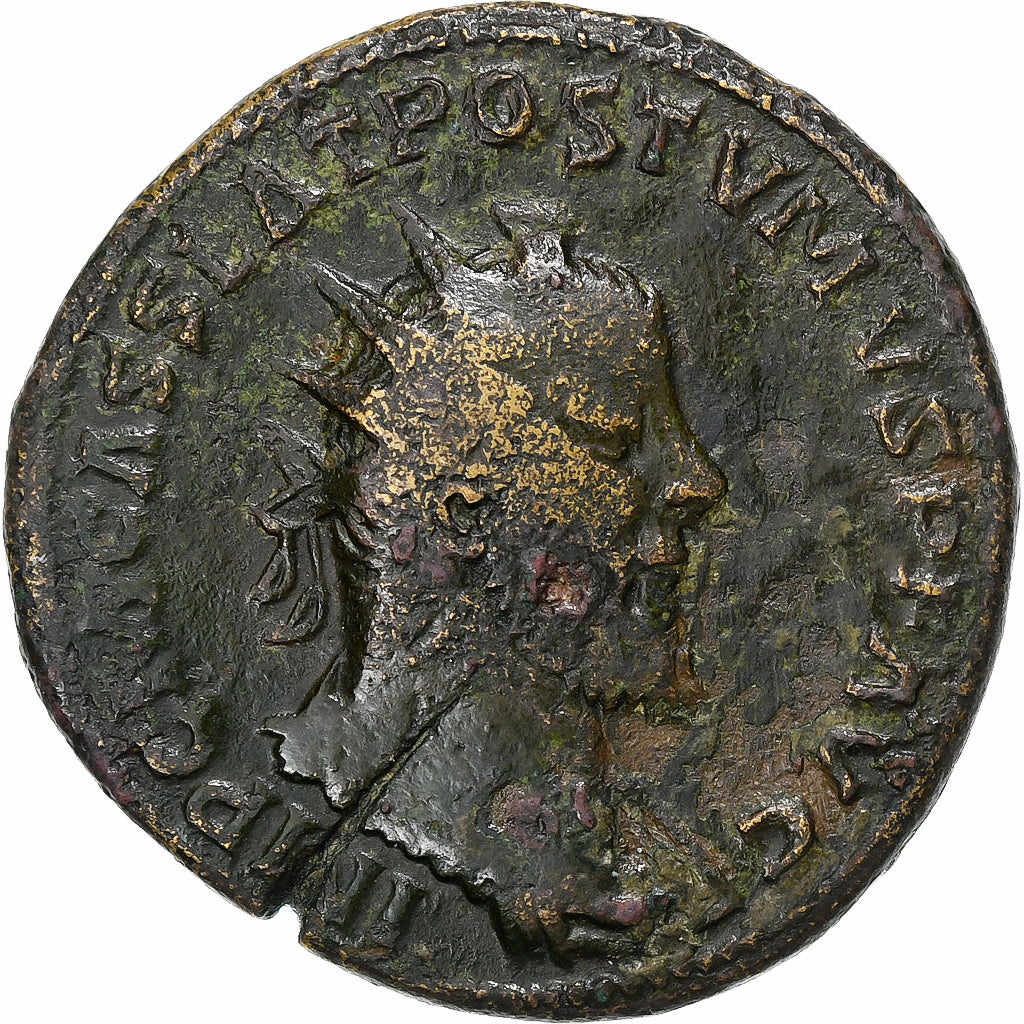 Postumus, Double Sestertius, 260-261, Trier, Bronze, VF(30-35), RIC:166