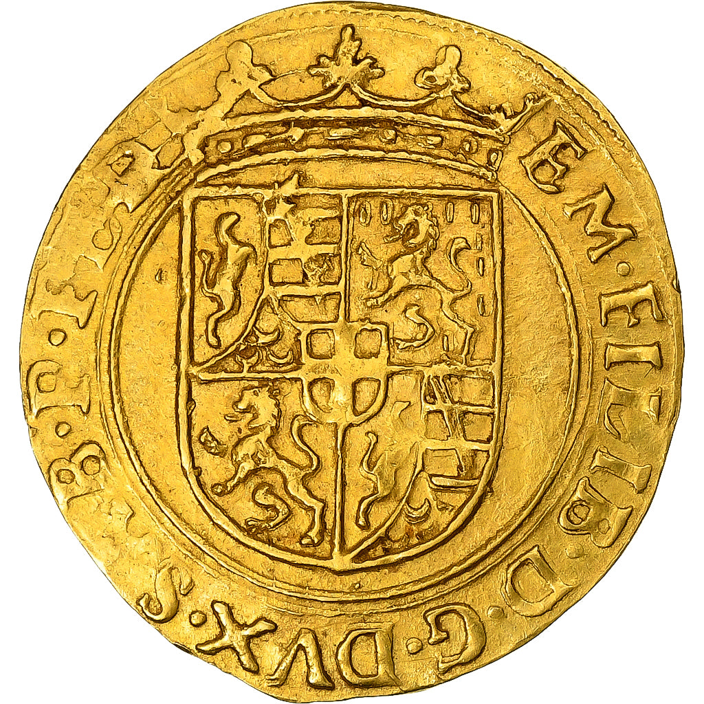 Duchy of Savoy, Emanuele Filiberto, Scudo d'Oro, 1573, Torino, Gold, AU(50-53)