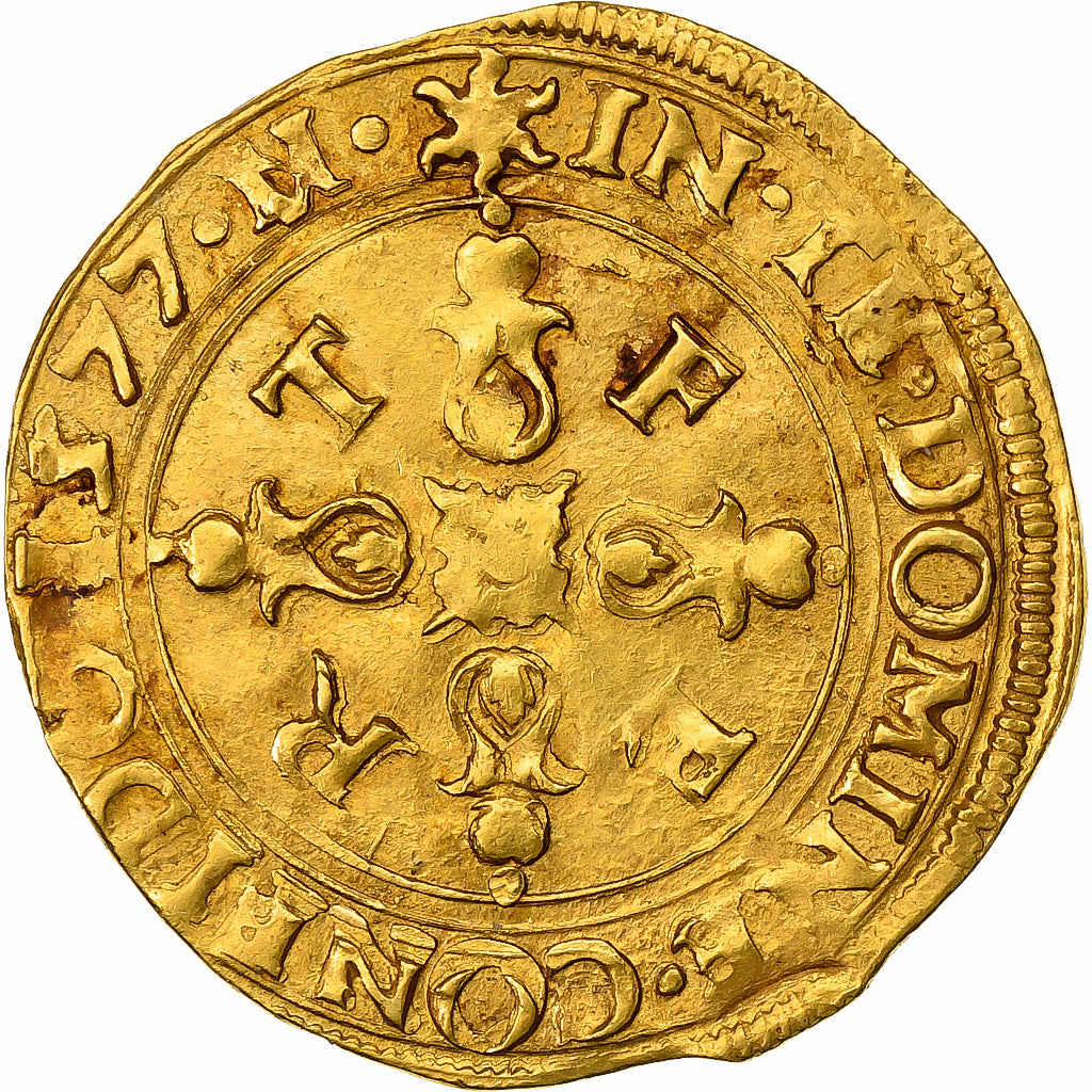 Duchy of Savoy, Emanuele Filiberto, Scudo d'Oro, 1577, Nice, Oro, BB