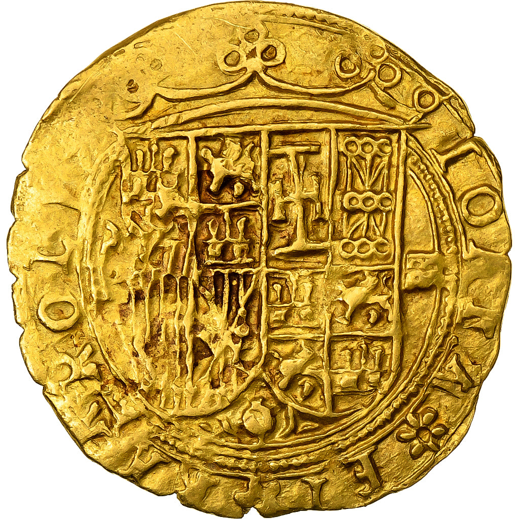 Spanien, Carlos & Joanna, Escudo, 1516-1556, Segovia, Gold, SS, Friedberg:156