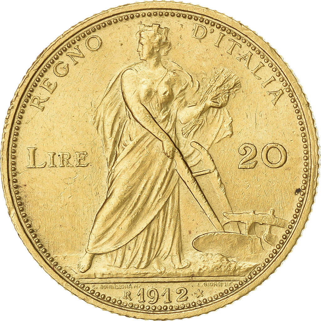 Italie, Victor-Emmanuel III, 20 Lire, 1912, Rome, Or, SUP+
