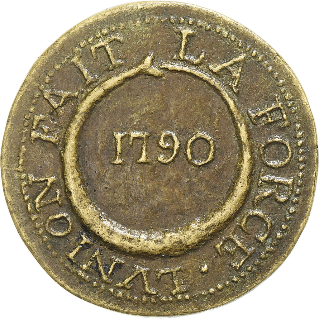 France, Module de 10 Sols, Siège de Lyon, 1790, Lyon, Convention, Bronze