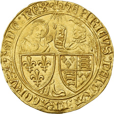 Frankrijk, Henri VI, Salut d'or, 1423-1453, Saint-Lô, Goud, PR, Duplessy:443A