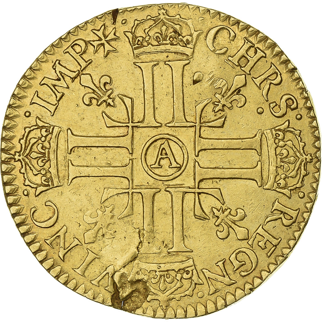 Frankreich, Louis XIII, Double louis d'or à la croisette, 1640, Paris, Gold