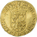 France, Charles IX, Ecu d'or au soleil du Dauphiné, 1566, Grenoble, Gold