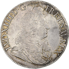 Francia, Louis XIV, 1/2 Écu au Jabot, 1683, Paris, Argento, BB+, Gadoury:180