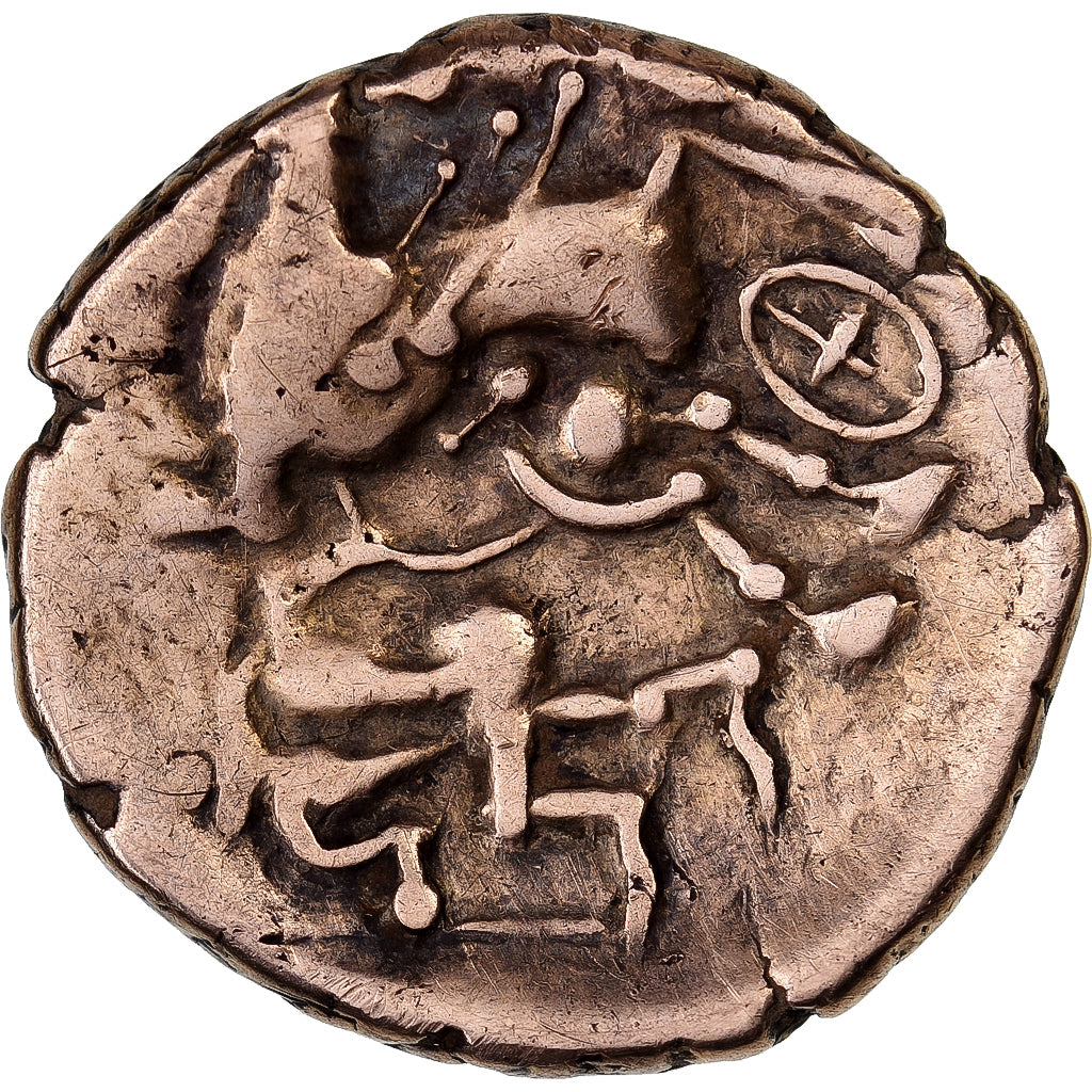 Aulerci Cenomani, 1/4 Stater, 2nd century BC, Electrum, EF(40-45)