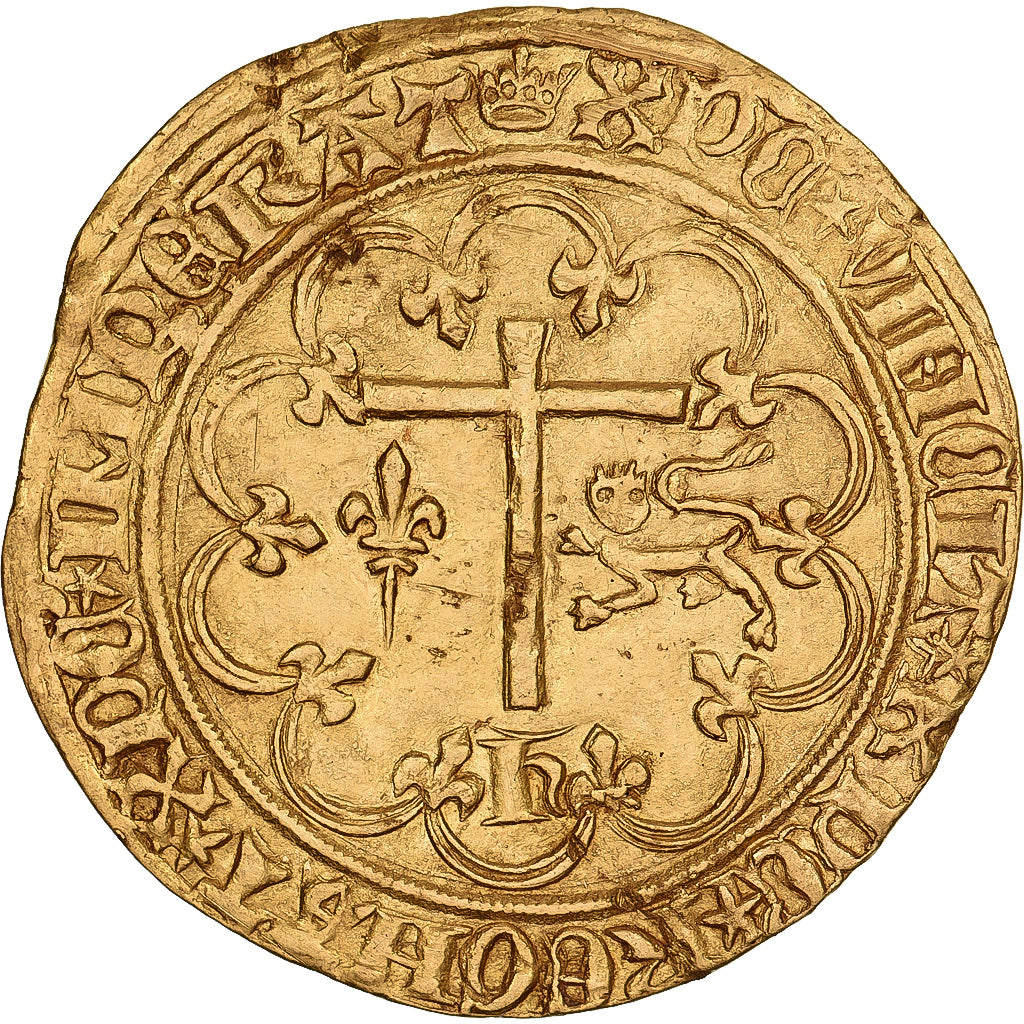 Frankrijk, Henri VI, Salut d'or, 1423-1436, Paris, Goud, ZF+, Duplessy:443A